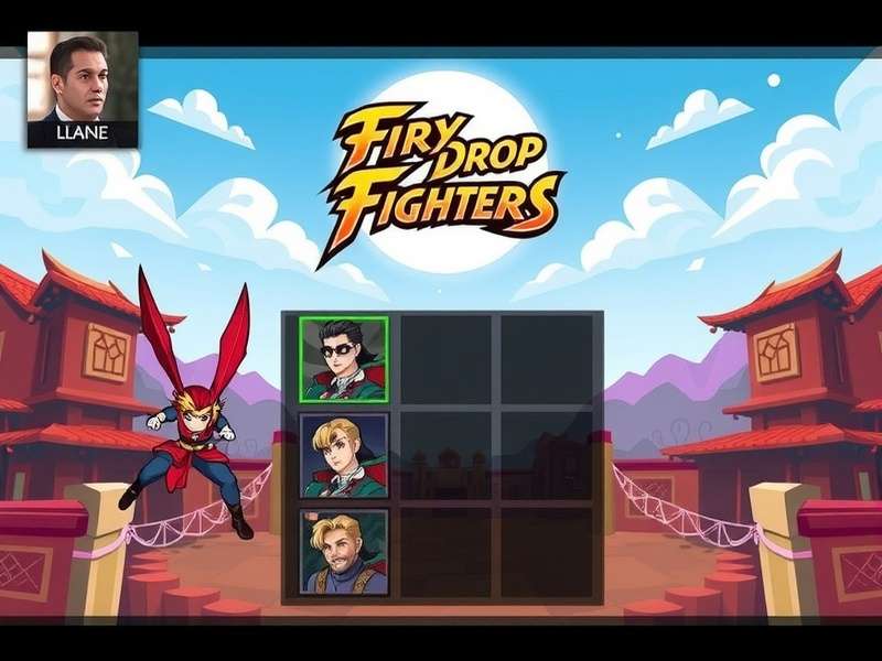 Fiery Drop Fighters character selection screen